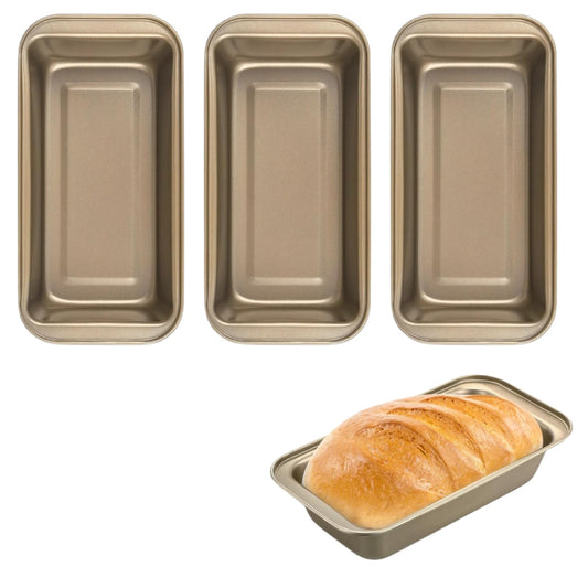 3 Pack Nonstick Loaf Pans for Baking Bread