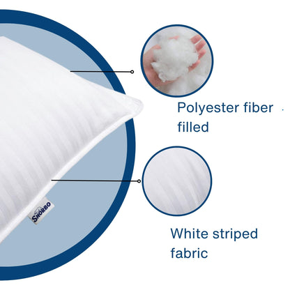 2 Pack Snorbo Comfortable Queen Size Pillows