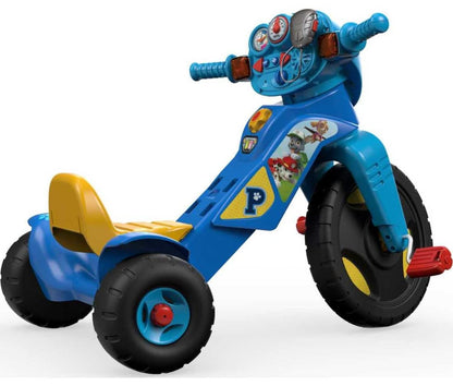 Fisher-Price PAW Patrol Toddler Tricycle Lights & Sounds Trike Toy Bike with Handlebar Grips & Storage for Preschool Kids Ages 2+ Years