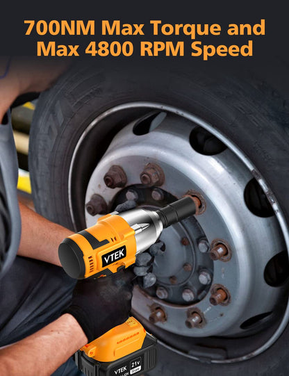 VTEK 1/2 Inch Brushless Cordless Impact Wrench