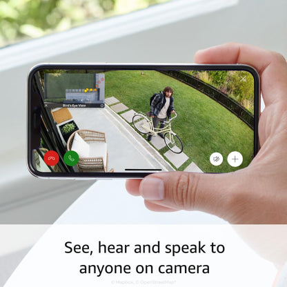 Ring Stick Up Cam Pro Plug-In | Two-Way Talk with Audio+, 3D Motion Detection with Bird’s Eye Zones, and 1080p HDR Video & Color Night Vision (2023 release), White