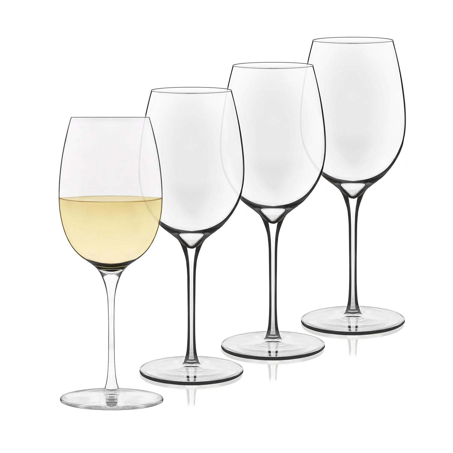 Libbey Set of 4 Elegant White Wine Glasses