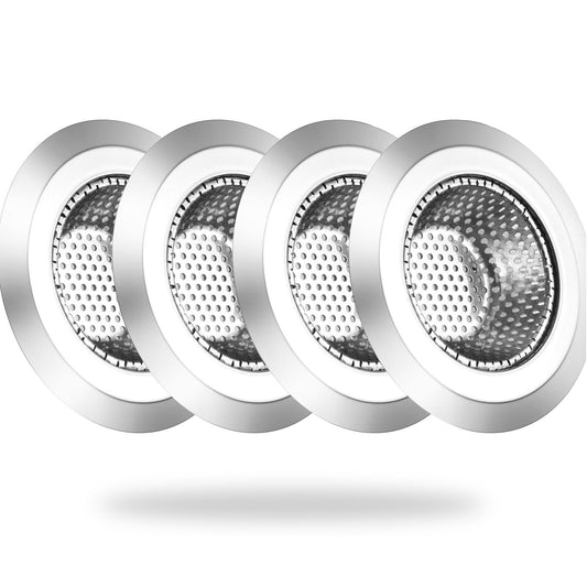 4 Pack Stainless Steel Sink Drain Strainers