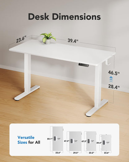 HUANUO 48" Adjustable Height Standing Desk