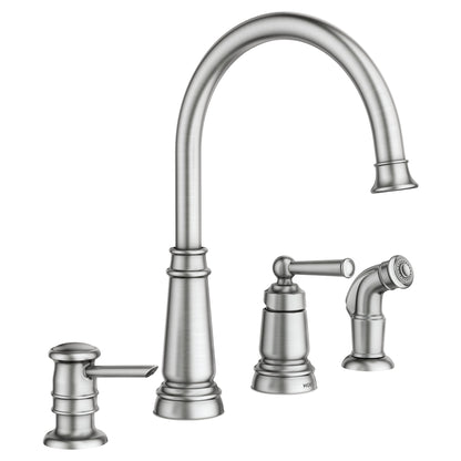 Moen High Arc Kitchen Faucet with Sprayer & Soap
