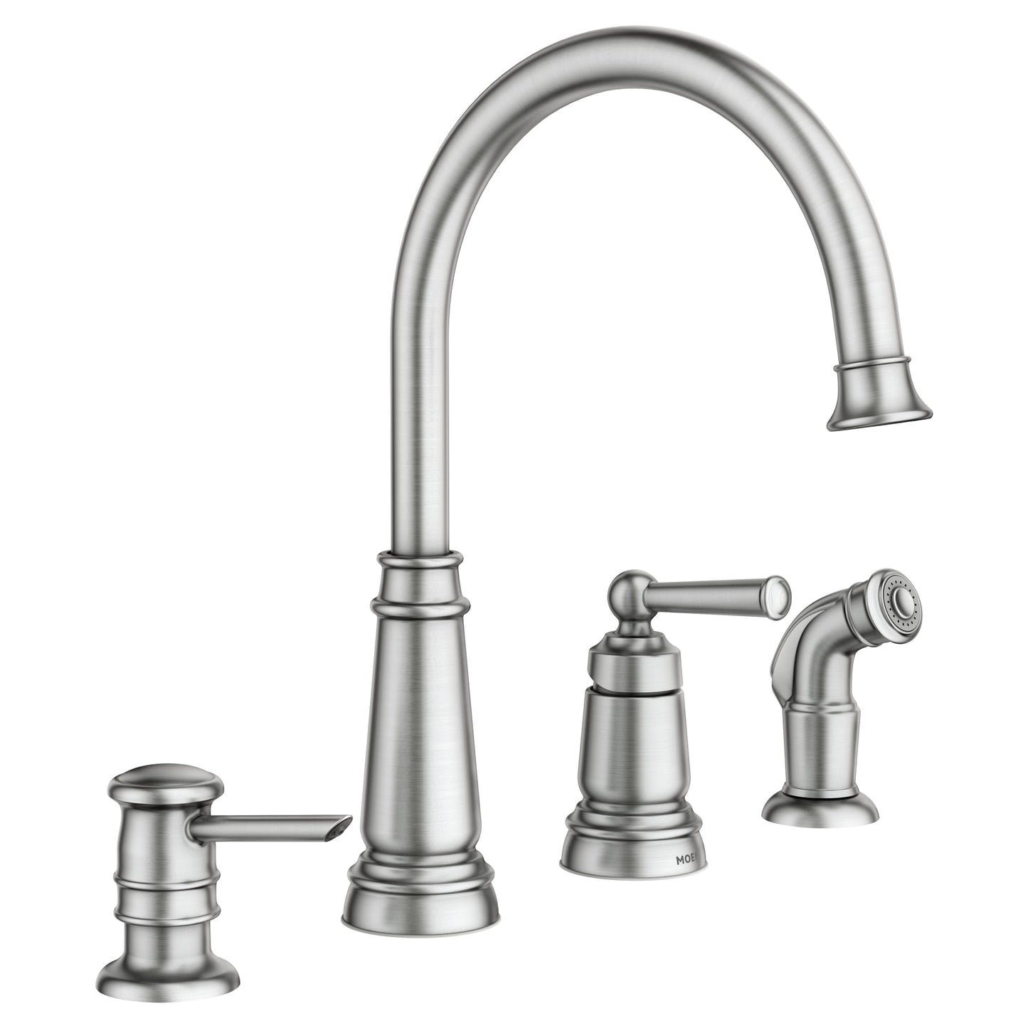 Moen High Arc Kitchen Faucet with Sprayer & Dispenser