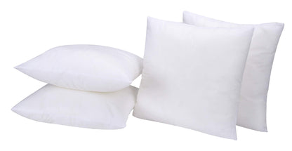 Ramanta Home Throw Pillow Insert (16x16 Inches, Set of 4) - Premium White Sham Stuffer Pillow Inserts for Couch and Bed
