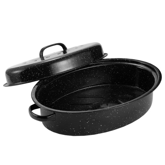 Granite Roasting Pan with Lid for Turkey