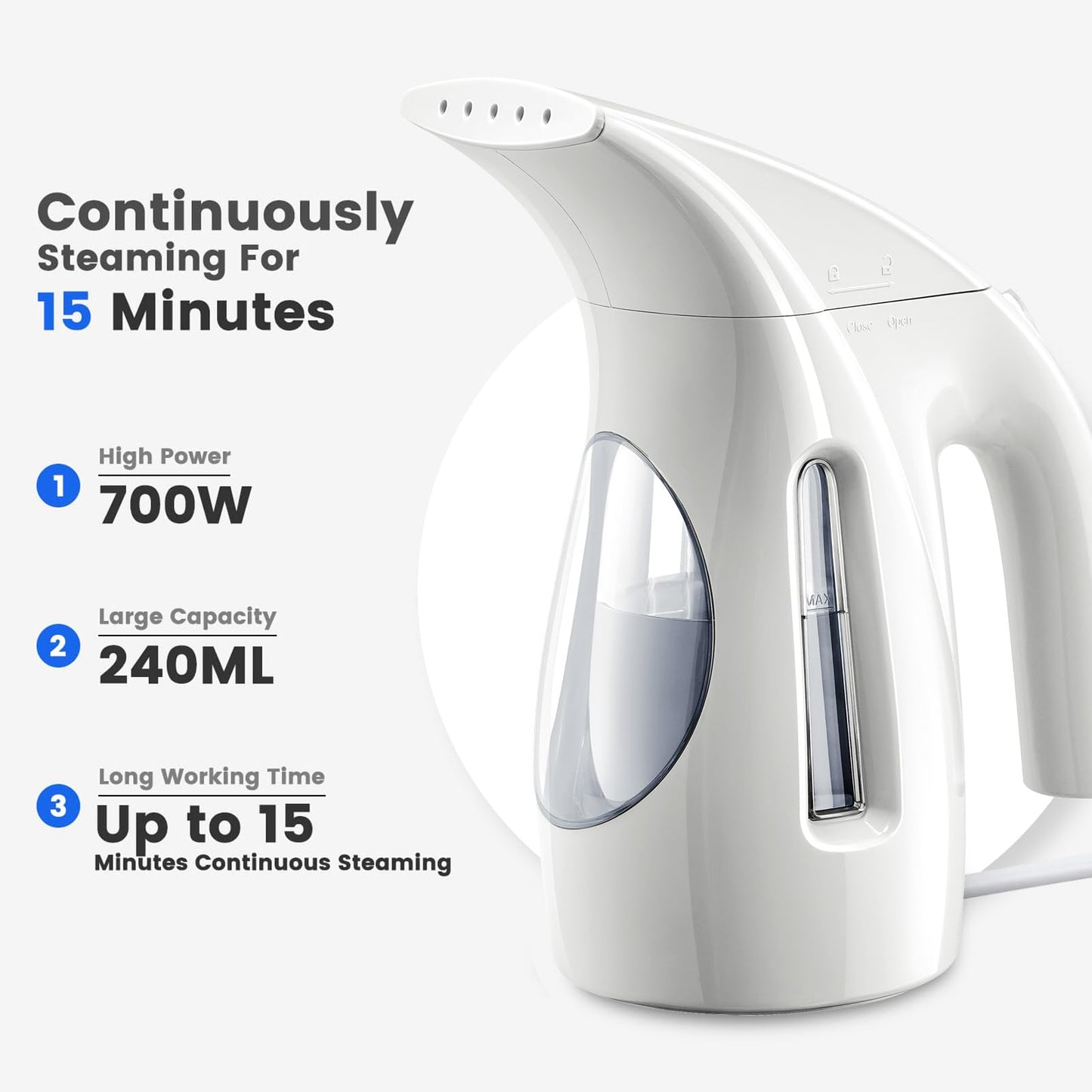 HiLIFE Portable Handheld Clothes Steamer 700W
