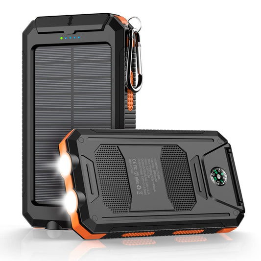36800mAh Solar Power Bank with Dual QC 3.0