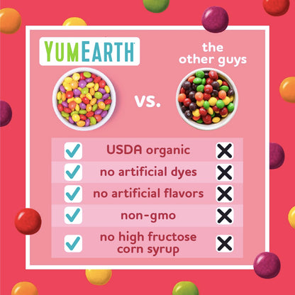 YumEarth Organic Chewy Candy Snacks - 15 Pack