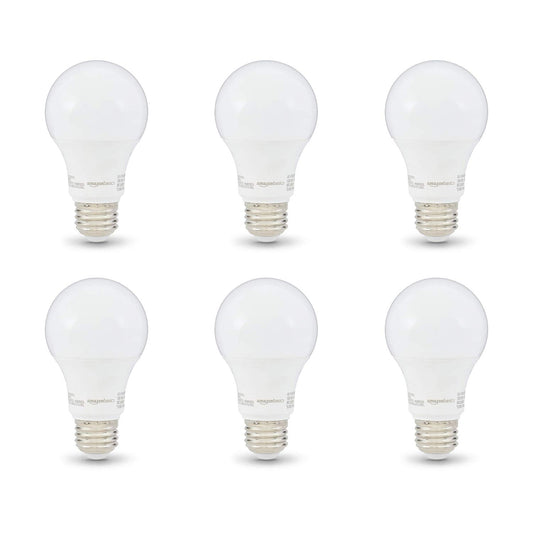 6-Pack Amazon Basics LED Light Bulbs, 40W Equivalent