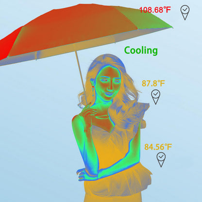 Windproof Travel Umbrella with 56" Canopy