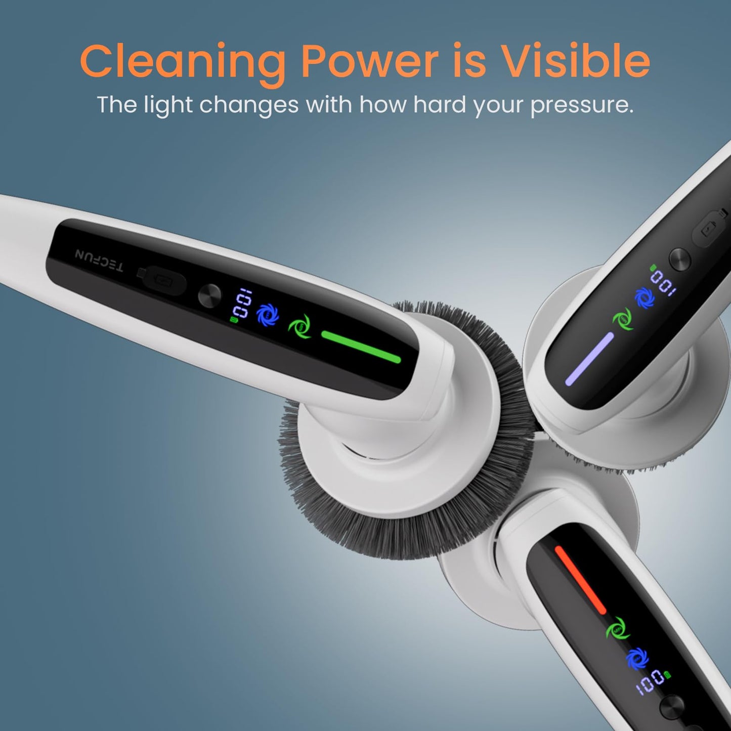 Electric Spin Scrubber with Extendable Handle