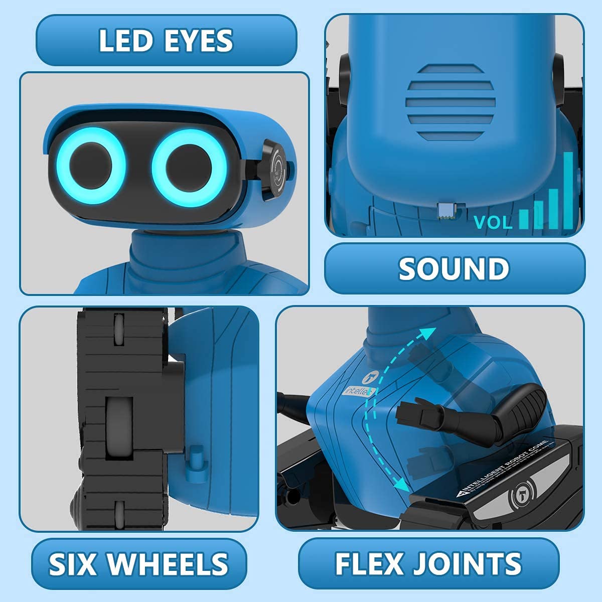 Remote Control Robot Toy with LED Eyes