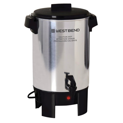 West Bend Coffee Urn with Automatic Temperature Control and Cup Per Minute Brewing