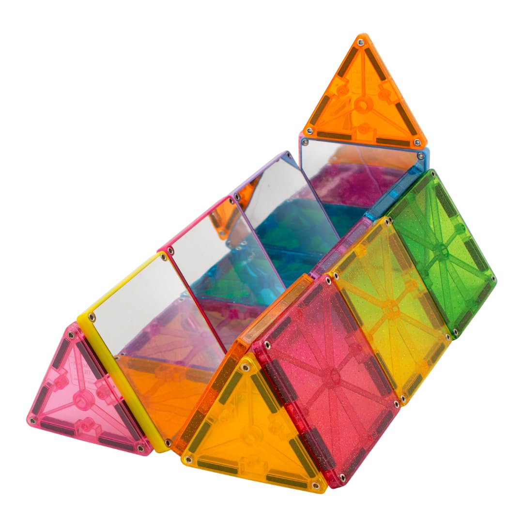 MAGNA-TILES 15-Piece Magnetic Building Set with Mirrors