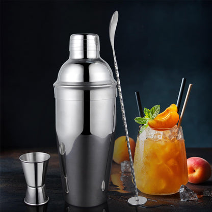25-Piece Stainless Steel Cocktail Shaker Set