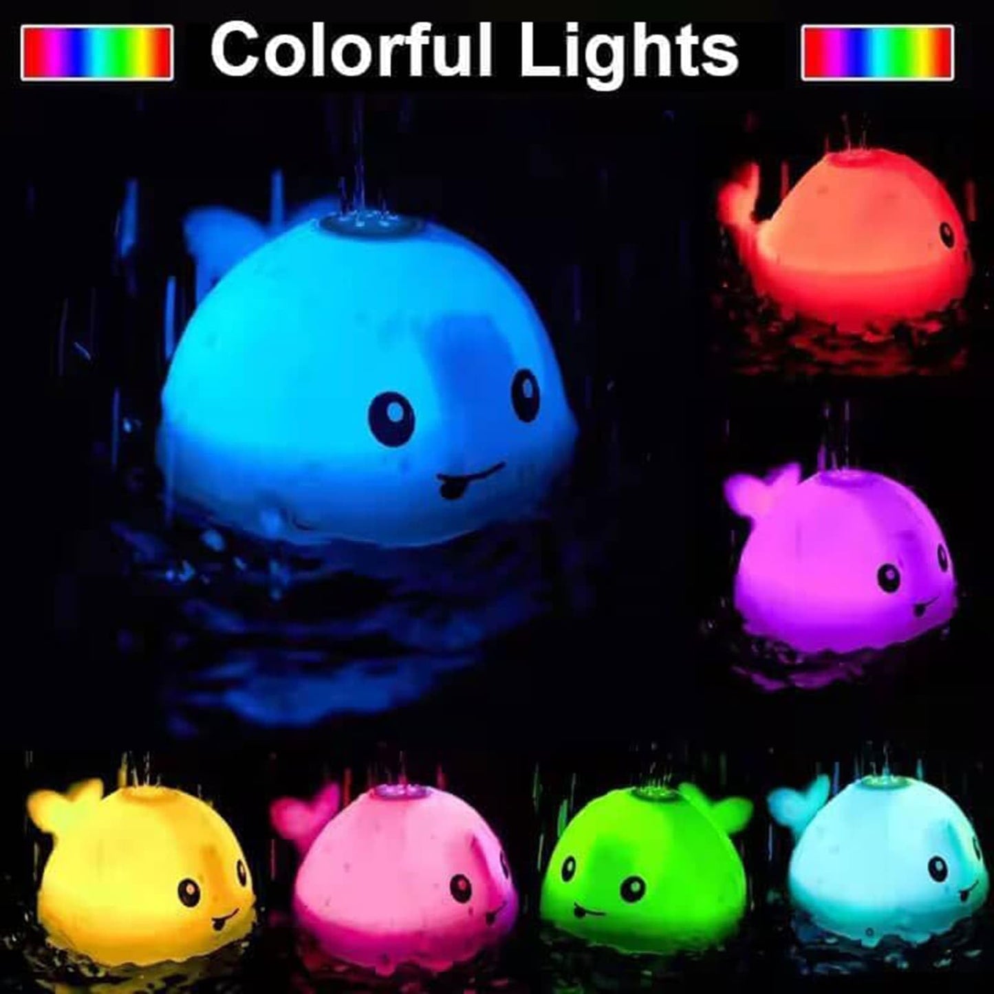Light Up Bath Toys for Toddlers 1-3