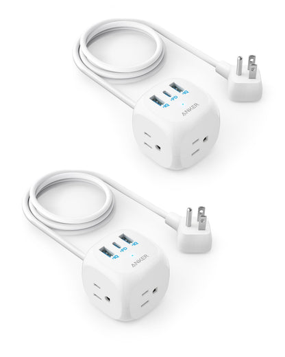 Anker 20W USB C Power Strip with 3 Outlets