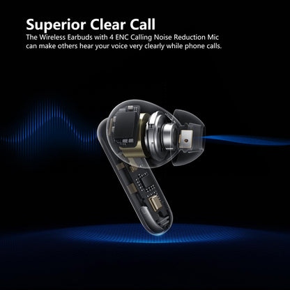 Wireless Earbuds with 42H Playtime and Microphone