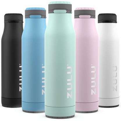 Zulu 24oz Vacuum Insulated Water Bottle with Chug Spout
