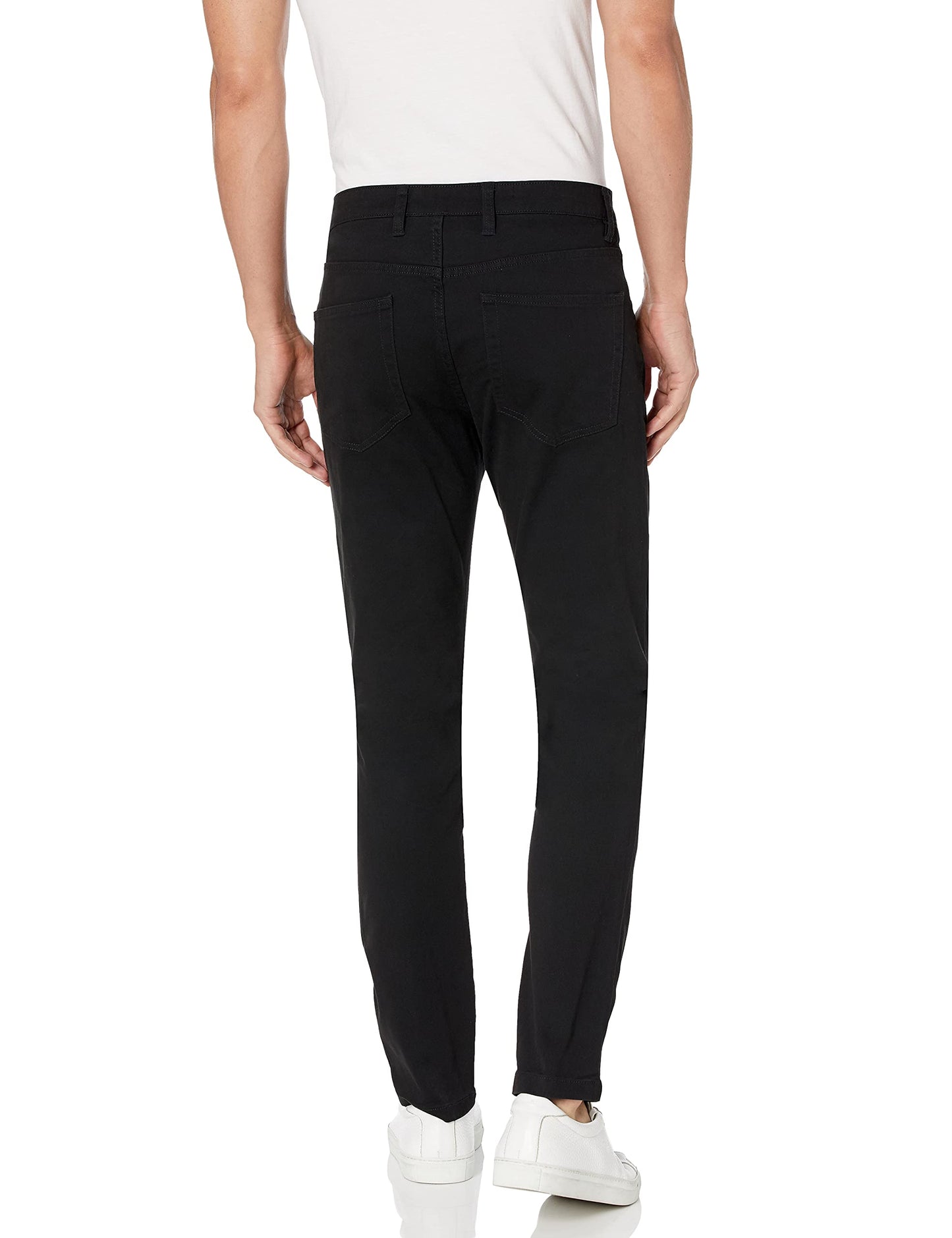 Amazon Essentials Men's Skinny-Fit 5-Pocket Comfort Stretch Chino Pant (Previously Goodthreads), Black, 29W x 29L