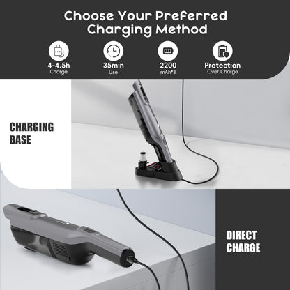Cordless Handheld Vacuum with LED Light