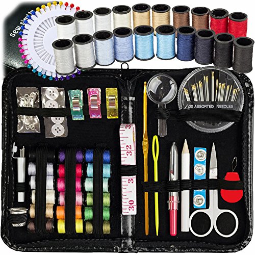 142 Piece Sewing Kit Beginner Set with Accessories