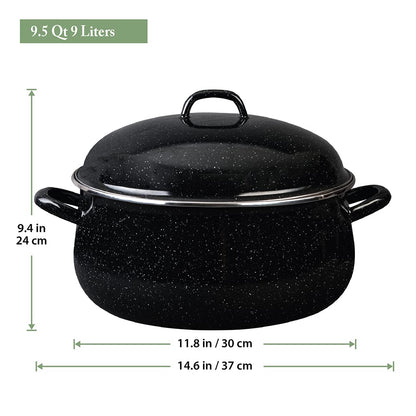 9.5 Qt Granite Ware Dutch Oven with Lid