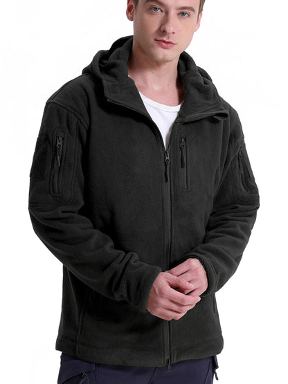 Men's Hooded Fleece Tactical Jacket