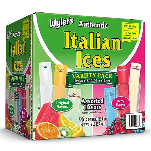 96 Count Wyler's Italian Ice Freezer Pops Variety (OU)