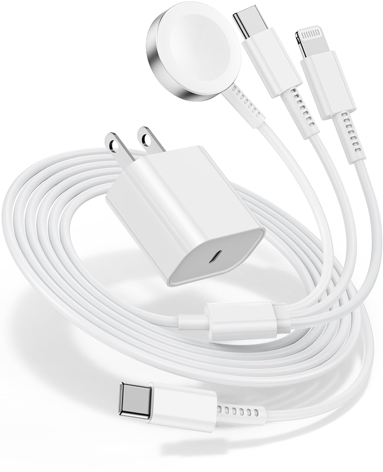 Fast Charging 3-in-1 Apple Watch Charger Cable