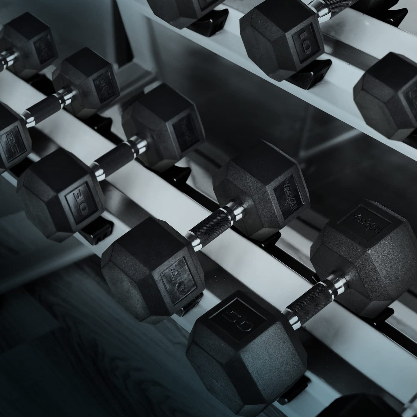 Yes4All 35lbs Hex Dumbbell with Rubber Grip