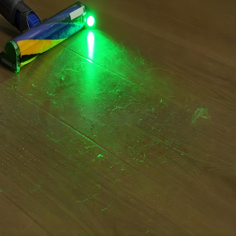 Vacuum Cleaner Attachment with Dust Illumination Light