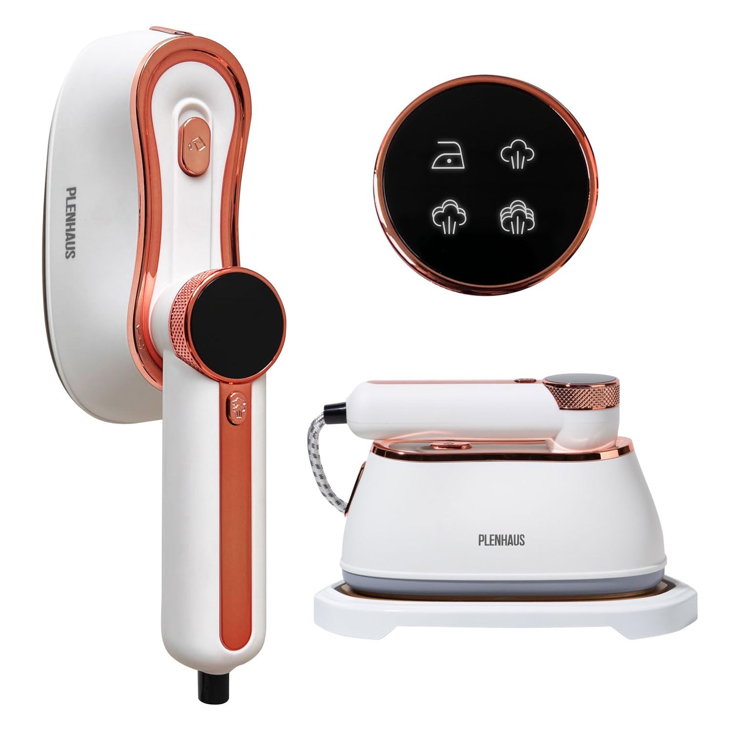 Professional Garment Steamer for Clothes 2 in 1, High Steam Volume 20g/min for Powerful Wrinkle Removal, Leak Proof, 120v, 1000w