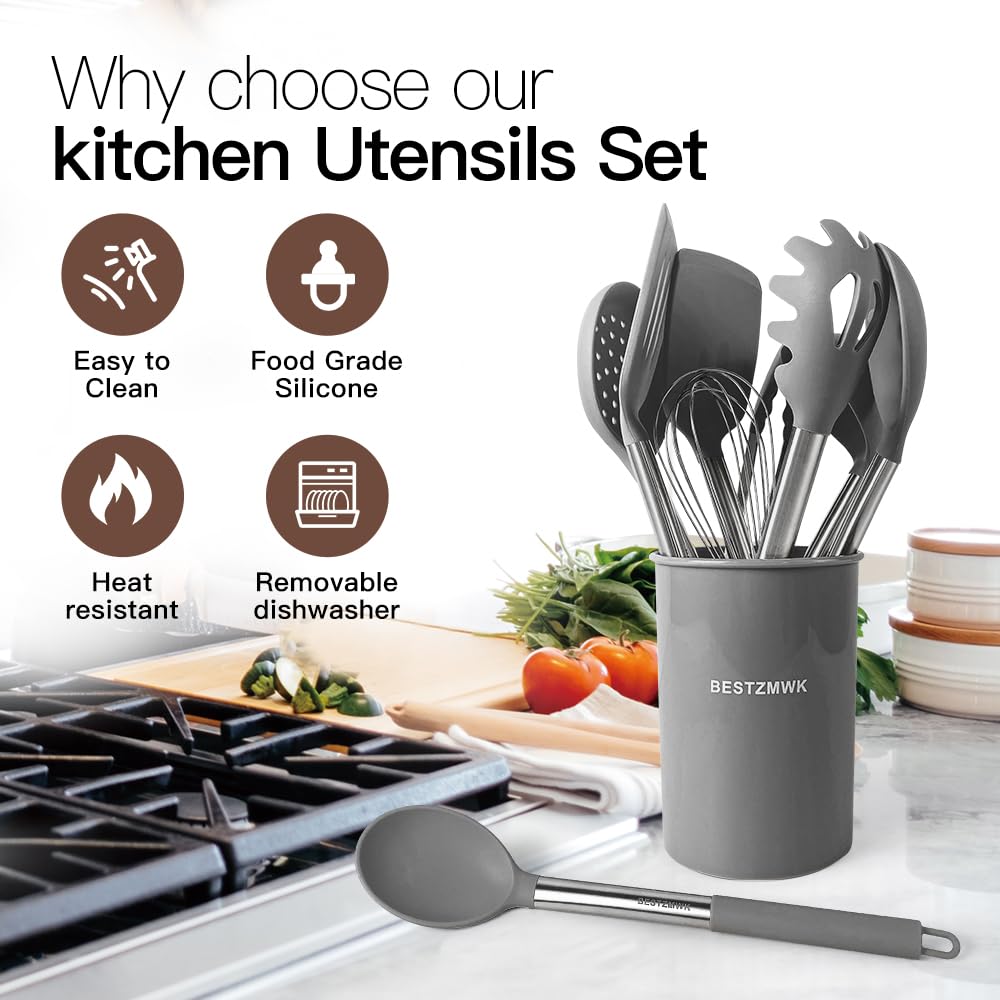 32pcs Non-Stick Silicone Kitchen Utensil Set