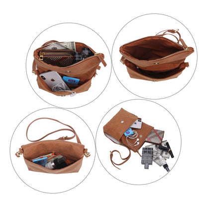 Gladdon Small Brown Crossbody Purse for Women