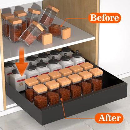 Pull Out Cabinet Organizer by HIKITMATE