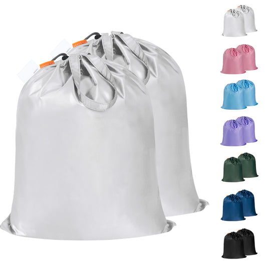 2 Pack Heavy Duty Laundry Bag with Drawstring