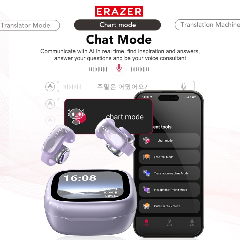 AI Translation Earbuds for 135 Languages