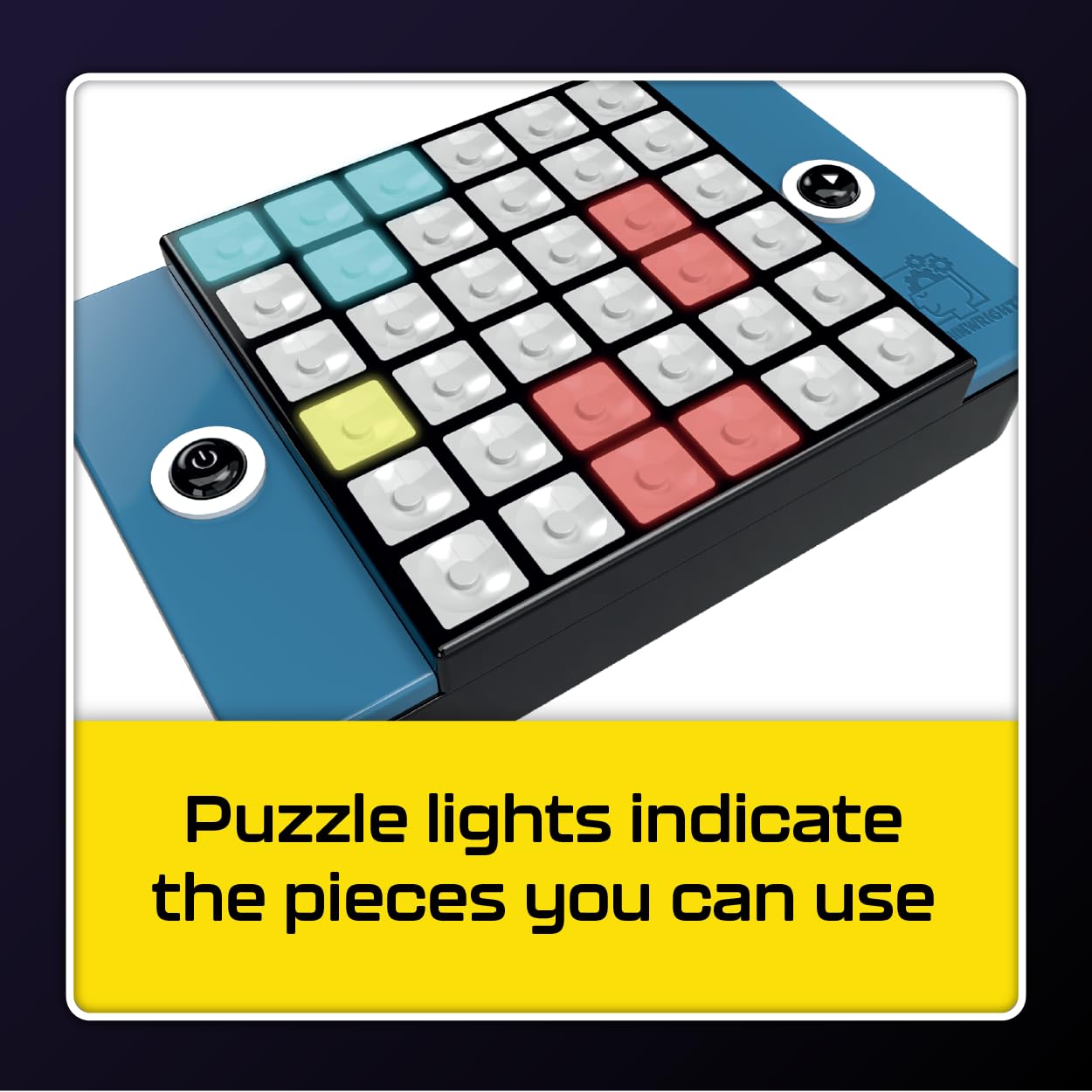 Brainwright - Puzzle Bright - The Electronic Light Up Brain Teaser Puzzle for Ages 8+. Brain Games for Kids and Adults, Travel Games, Stocking Stuffer Gift for Kids, Teens and Adults, 1+ Players