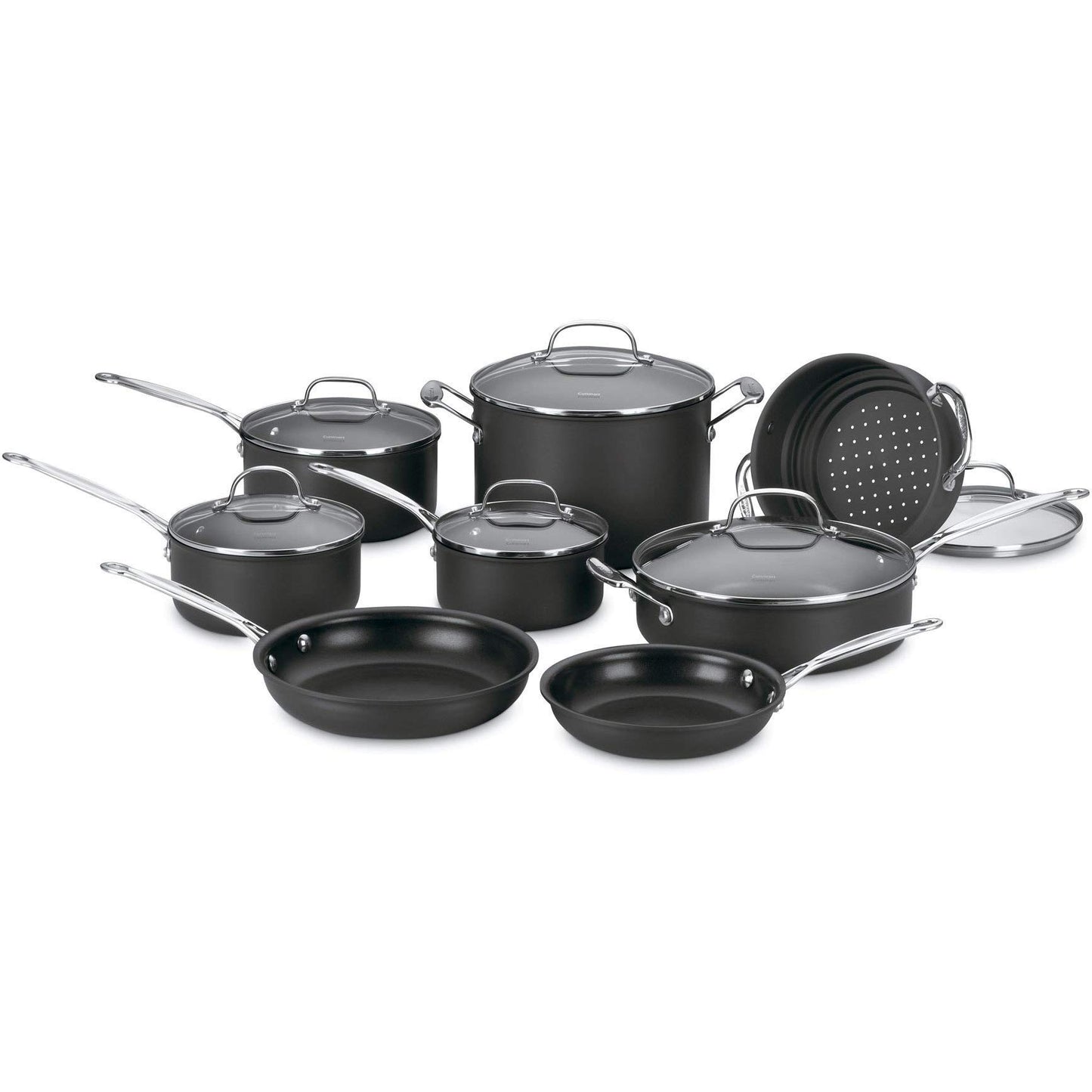 Add 2 to Your Cart!           Cuisinart 14-Piece Nonstick Cookware Set, Gray