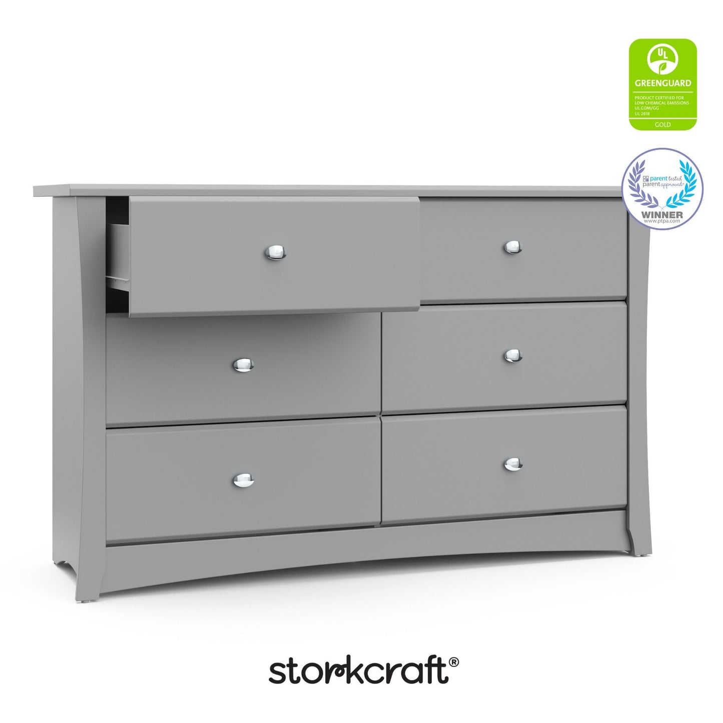 Storkcraft 6 Drawer Nursery Dresser for Kids
