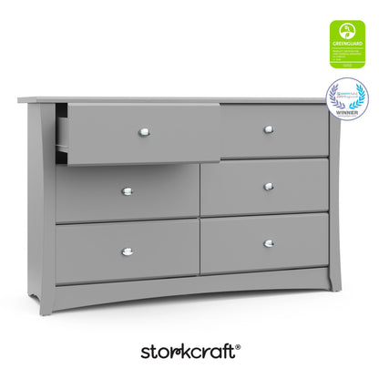 Storkcraft 6 Drawer Nursery Dresser for Kids