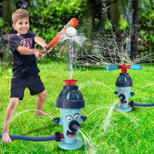 Water Sprinkler Baseball Outdoor Toy for Kids