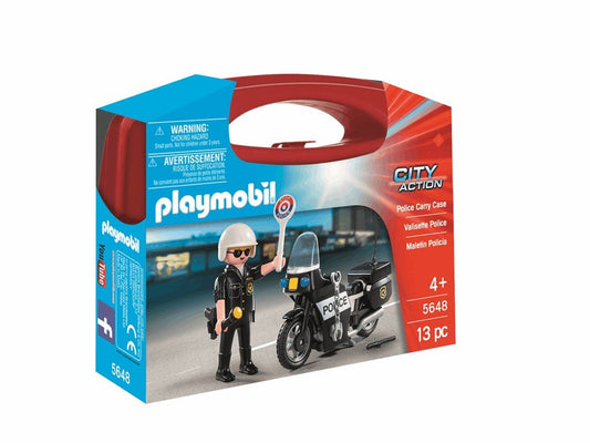 Playmobil Police Carry Case Set for Kids