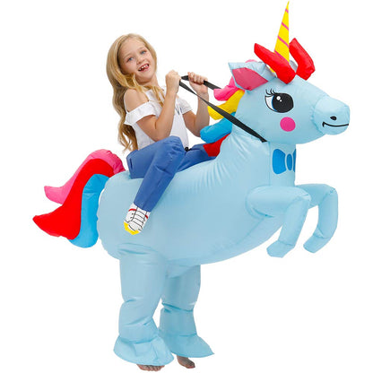 KOOY Kids Inflatable Unicorn Costume for Halloween