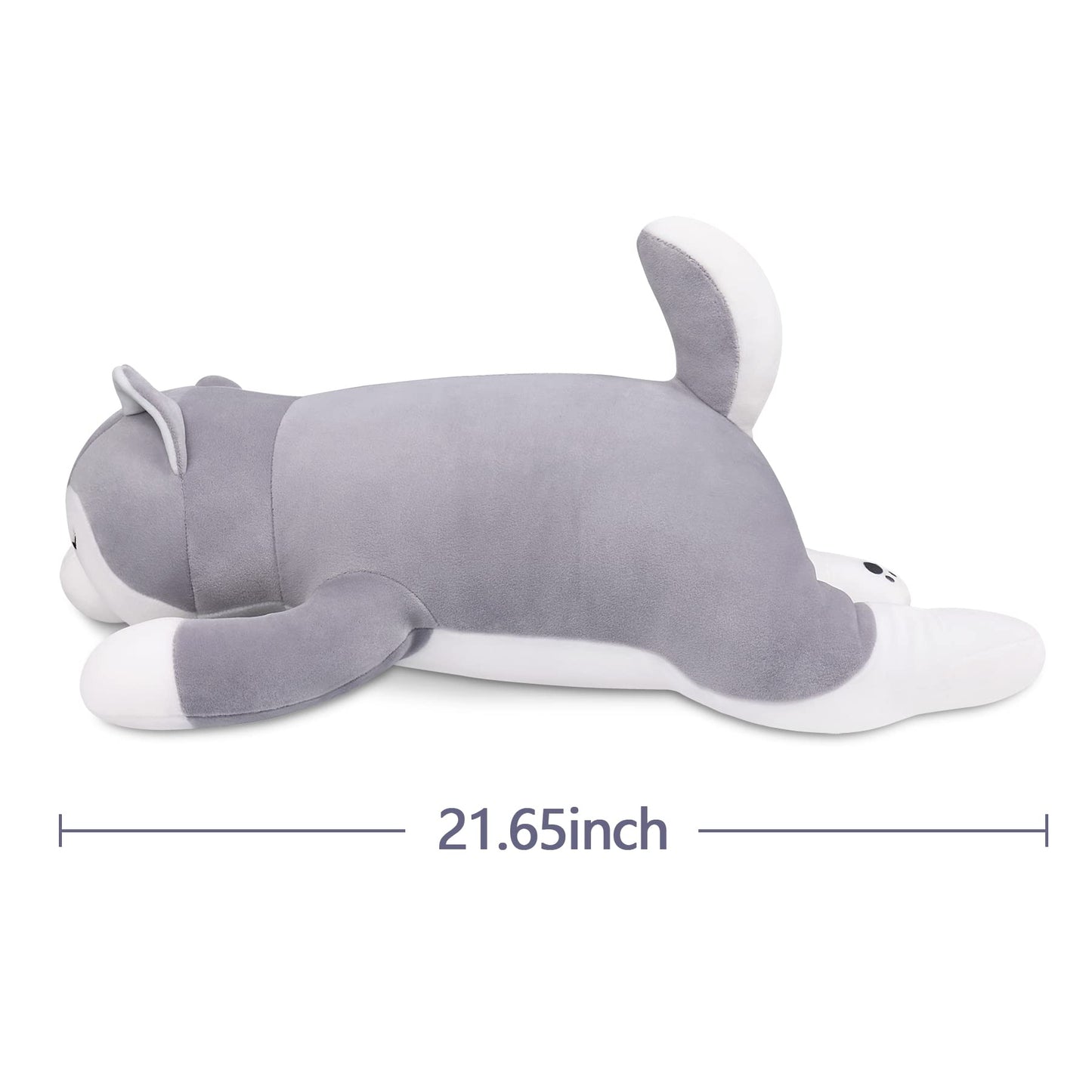 22'' Kawaii Husky Plush Pillow for Kids