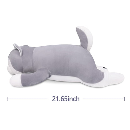 22'' Kawaii Husky Plush Pillow for Kids